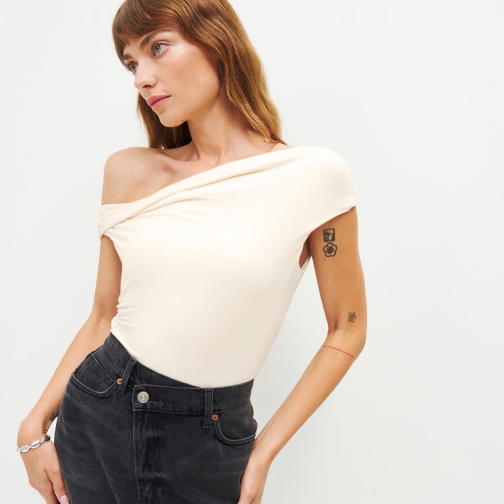 Reformation Cello Top in Cream